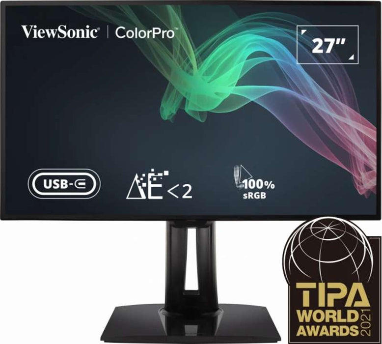 Viewsonic 27" ColorPro QHD IPS Professional Monitor with USB-C & sRGB Accuracy