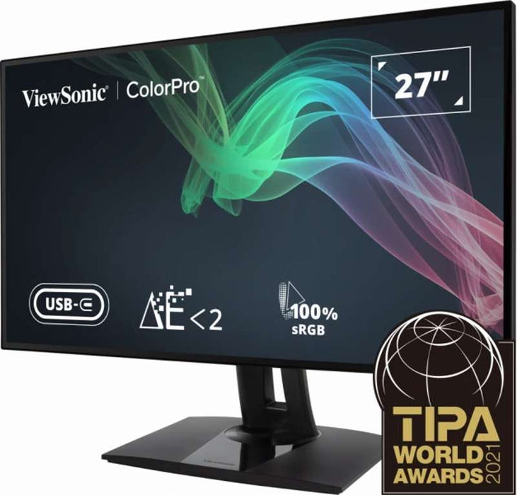 Viewsonic 27" ColorPro QHD IPS Professional Monitor with USB-C & sRGB Accuracy