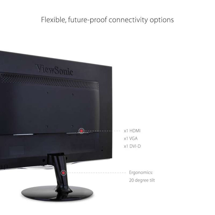 Viewsonic 24" Full HD Multimedia Monitor with Dual HDMI DVI & Built-In Speakers
