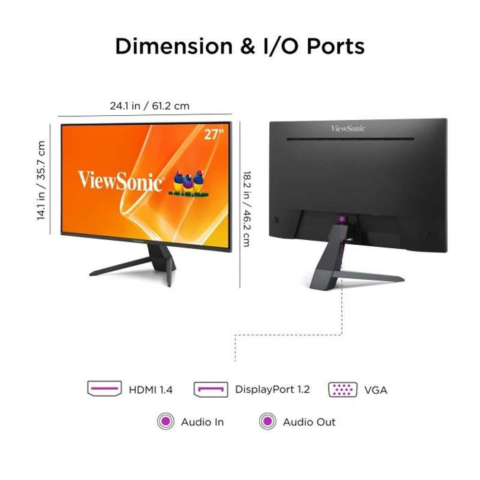Viewsonic 27" Full HD IPS Monitor with 120Hz Refresh Rate