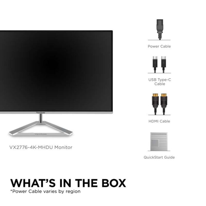 Viewsonic 27" 4K UHD Thin-Bezel IPS Monitor with USB-C