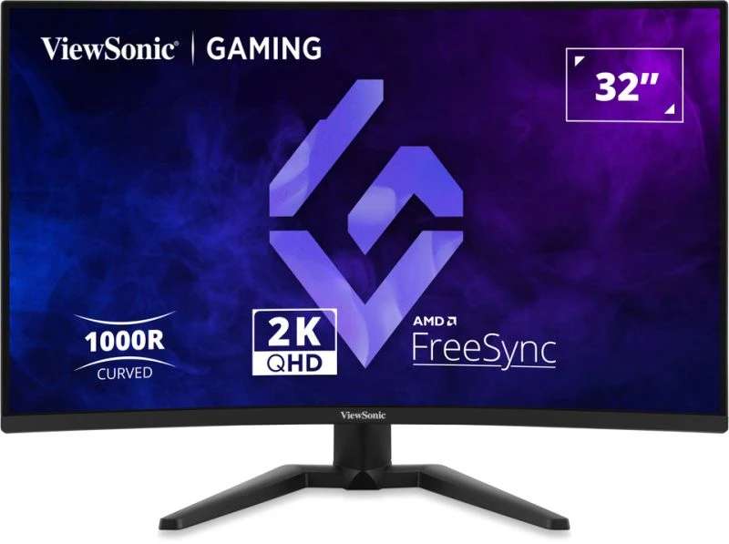 Viewsonic 32" QHD Curved Gaming Monitor with 180Hz Refresh Rate & FreeSync