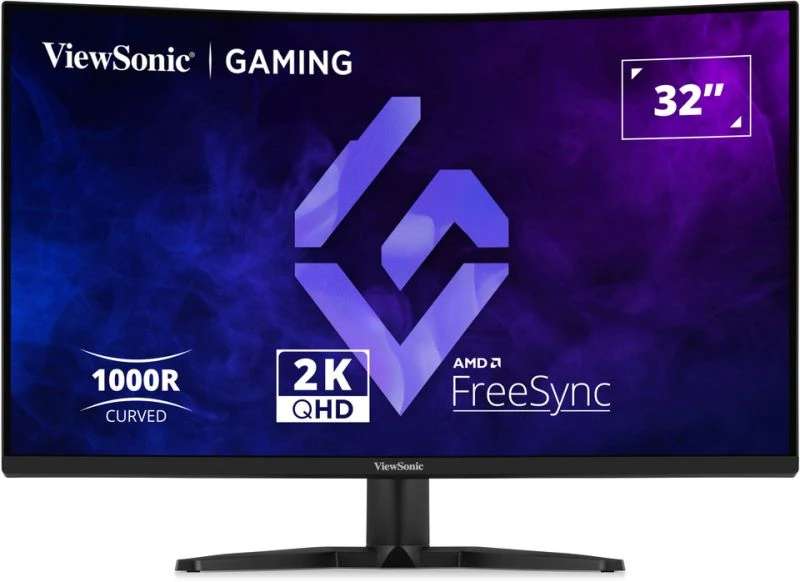 Viewsonic 32" QHD Curved Gaming Monitor with 180Hz Refresh Rate & FreeSync