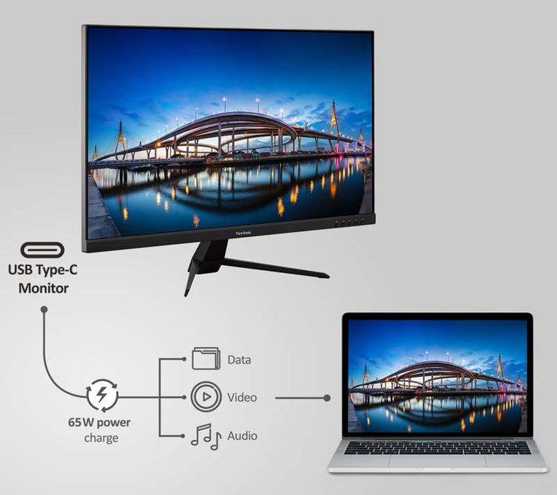 Viewsonic 32" QHD IPS Monitor with 65W USB-C HDR10 & HDMI/DisplayPort