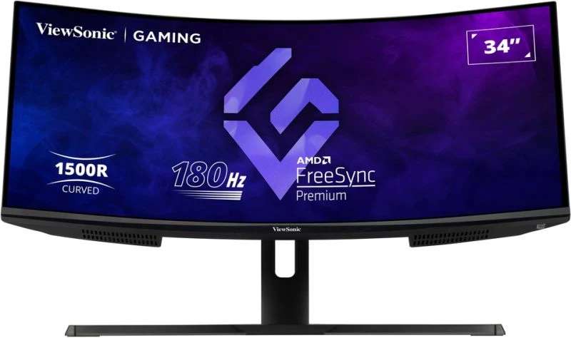 Viewsonic 34" UWQHD Curved Gaming Monitor with 180Hz Refresh Rate