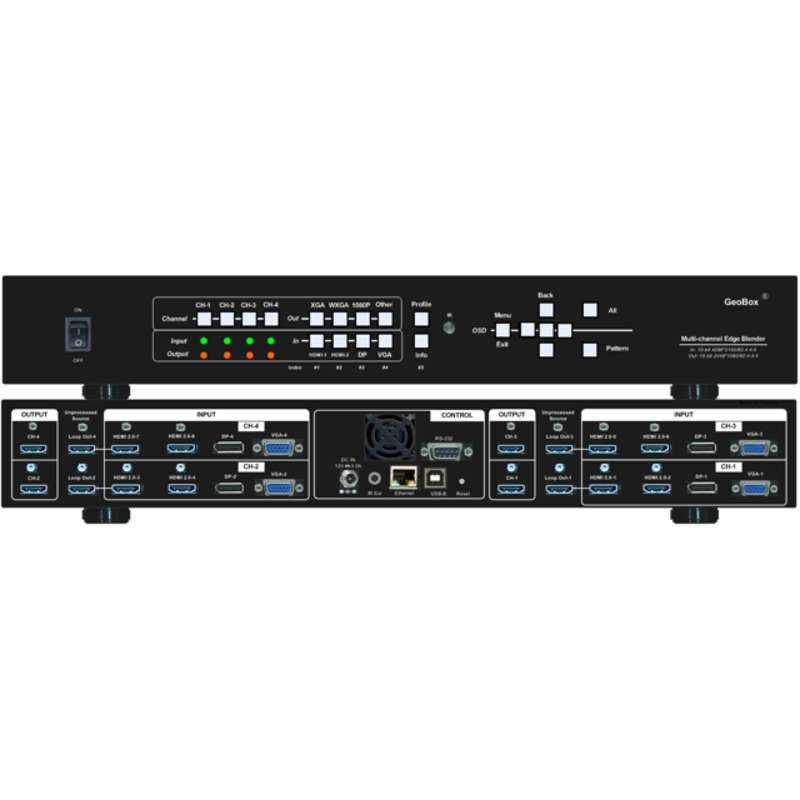 Vigm Ex VigilLink 4k in/2k out Edge Blending Processor with Mapping - single c ...