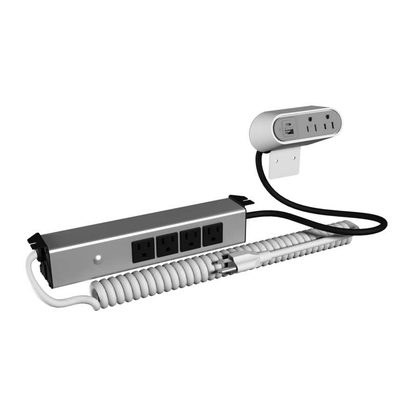 Wiremold Sit Stand Desk Power Module with Dual Outlets and USB Ports ...