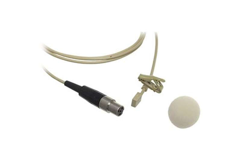 Shure WL93T Tan Lavalier Microphone, 4' cable