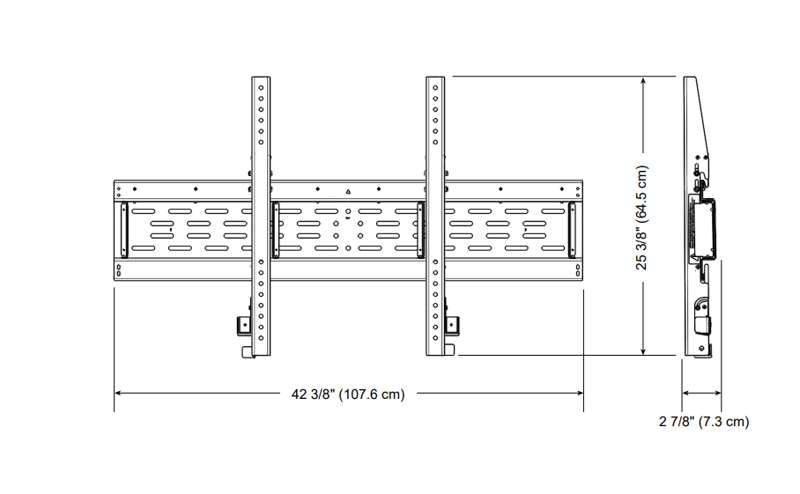 SMART Wall Mount, MX-V2, 6000, 6000S, 7000 and 7000R interactive displays