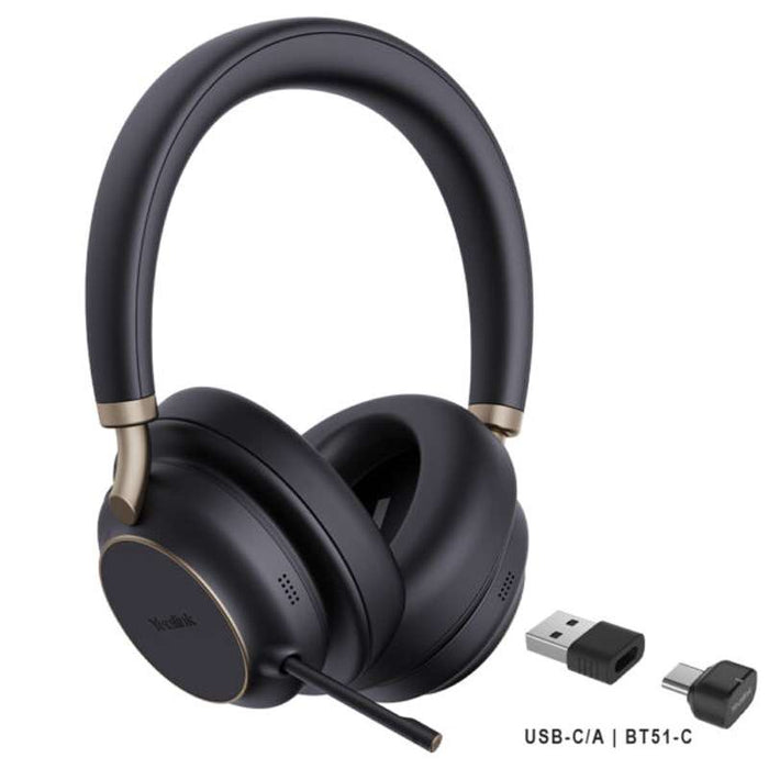 Yealink BH76 Plus UC Black USB-C/A UC-Compatible Bluetooth Headset