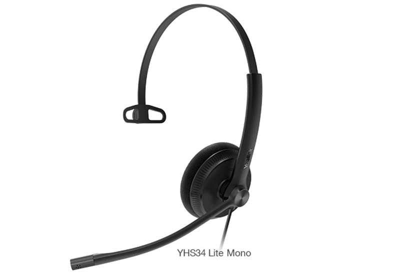 Yealink YHS34 Lite Mono  Lightweight RJ9 Wired Headset for Yealink IP