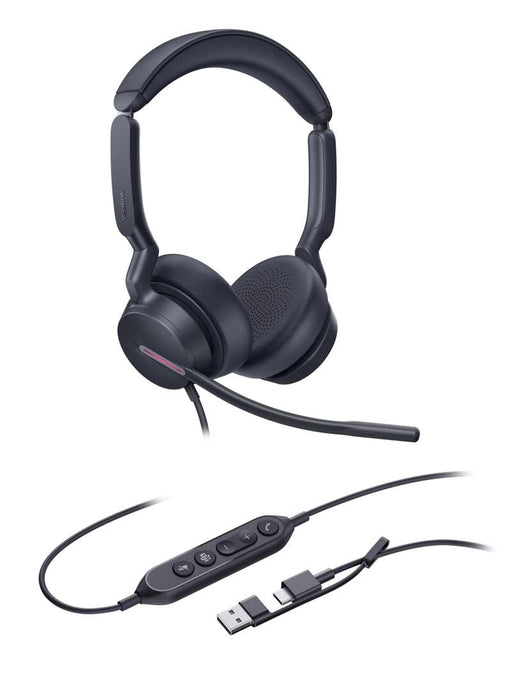 Yealink UH46 Dual Teams USB-C/A - Premium Stereo USB Headset for Microsoft Teams
