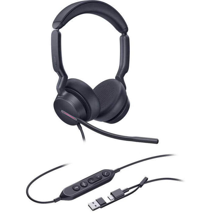 Yealink UH46 Dual UC USB-C/A Premium Stereo USB Headset for Unified Communication