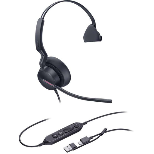 Yealink UH46 Mono Teams USB-C/A Lightweight USB Headset for Microsoft Teams