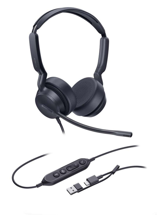 Yealink UH42 Dual Teams USB-C/A Professional Stereo USB Headset for Microsoft Teams